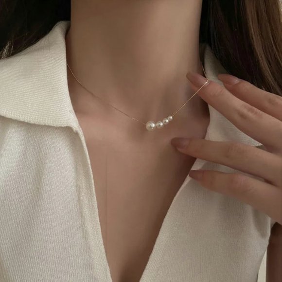 2022 new light luxury simple collarbone chain necklace - Picture 1 of 3
